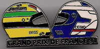 GRAND PRIX DE FRANCE 91 - DOUBLE CASQUES BOSS & CEGIO - F1