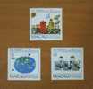 1983 MACAO INT´L COMMUNICATION YEAR 3V - Unused Stamps