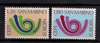 SAN MAPINO 1973 EUROPA CEPT SET MNH - 1973