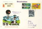 SWITZERLAND REGISTERED COVER 1967 BALLOON CANCELED BAR - Other (Air)