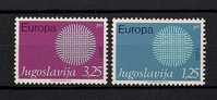 YUGOSLAVIA 1970 EUROPA CEPT SET MNH - 1970