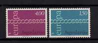 YUGOSLAVIA 1971 EUROPA CEPT SET MNH - 1971