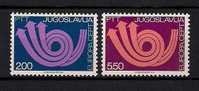 YUGOSLAVIA 1973 EUROPA CEPT SET MNH - 1973