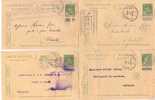 Entier Postal Nr 44 - Ensemble De 8 Cartes - Lot 19 - Postcards 1909-1934