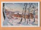 F306 Vaumarcus En Hiver. Midi. Neige. Litho Camp Unioniste Romand. - Vaumarcus