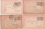 Entier Postal Nr 56 + - Ensemble De 6 Cartes - Lot 27 - Postcards 1909-1934