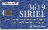 # France 501 F514 3619 SIRIEL 50u So5 10.94 Tres Bon Etat - 1994