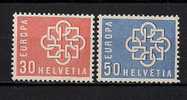 SWITZERLAND 1959 EUROPA CEPT SET MNH - Unused Stamps