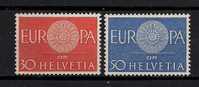 SWITZERLAND 1960 EUROPA CEPT SET MNH - Ongebruikt