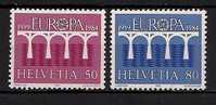 SWITZERLAND 1984 EUROPA CEPT SET MNH - Nuevos