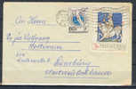 Czechoslovakia Deluxe Bratislava Cancel Cover 1973 Prag Castle Iceskating - Covers & Documents