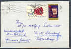 Romania SIBIU Cancel Cover To Germany 1974 Flower & Printing Stamps - Brieven En Documenten