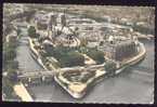 CPSM  PARIS  L'Ile De La Cité  Vue Aérienne - La Seine Et Ses Bords