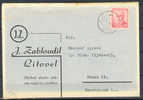 Czechoslovakia J.Z. J. Zabloudil Litovel Commercial Cover Card 1946 - Covers & Documents