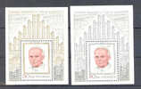 Pologne  Poland Polen Polska  BF ** YT 83/84  Visite  Du Pape JPaul II (cote 80 € ) - Blocs & Feuillets