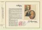 1 Feuillet CEF  Soie 1er Jour Du 1er.07.1978( N° 465S) : VOLTAIRE & ROUSSEAU - Covers & Documents