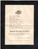 Enveloppe/Avis De Décès De Melle Marie Emery DE CAUVILLE Décédée Le 15 Décembre 1899 En Son Château De Barreaux - Andere & Zonder Classificatie