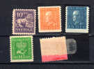 1925-26, Gustave V , Lion , Couronne, Cote 70 €  Avec Une Curisioté (une Fin De Rouleau) - Unused Stamps