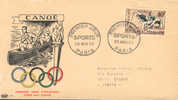 Jeux Olympiques 1952  France  FDC  Canoe  Canoa - Ete 1952: Helsinki