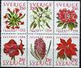 Suède ** N° 1625 à 1630 - Noël. Fleurs De Saison - Unused Stamps