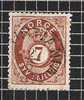 NORGE, 1871 MI 21 @ - Used Stamps