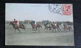 Carte Postale Affranchie : Les Courses Plates (correspondance Au Verso - 1906) - Horse Show