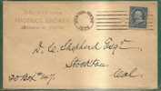 USA - 1895 COVER BOSTON To STOCKTON - CAL - Cds CANCEL + NUMBER 12 - Covers & Documents