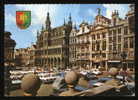 PHOTO POSTCARD BRUSSELS BRUXELLES GRAND PLACE CARTE POSTAL CARS VOITURES CITROEN DS - Lanen, Boulevards