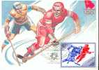 RUSSIE CARTE MAXIMUM NUM.YVERT 5073 SPORT JEUX OLYMPIQUES HIVER SARAJEVO - Tarjetas Máxima