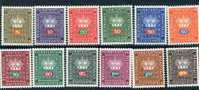 Liechtenstein-1968/69 - Timbres De Service - YT 45 à 56** - Service