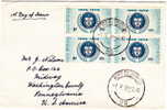 1959  FDC  Academy Of Science  Block Of 4 - FDC