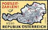 Postal, Austria Sc756 Postal Zone Number - Codice Postale