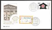 Postal, Germany Postal 150th Anniv. Envelope A - Postcode