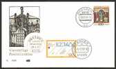 Postal, Germany Postal 150th Anniv. Envelope B - Postleitzahl
