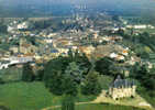 Carte Postale 79. Moncoutant  Vue D'avion Et Son Chateau Trés Beau Plan - Moncoutant