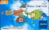 # AUSTRALIA 02005011N Telstra Child Flight 5 Puce?   Tres Bon Etat - Australia