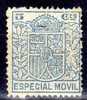 Especial Movil, Monarquia 5 Cts Azul - Steuermarken