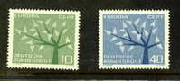 BUND MNH** MICHEL 383/84 EUROPA 1962 - 1962