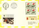 SWITZERLAND REGISTERED COVER 1983 BALLOON CANCELED BAR - Fesselballons