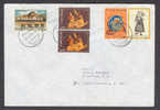 Greece Hellas Mult Franked Deluxe RODOS Cancel 1984 Cover To Freiburg Germany - Briefe U. Dokumente