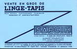 Buvard LA SAPCIH Linge  Tapis (bleu) - Collections, Lots & Séries