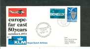 LP BRIEF KLM AMSTERDAM - JAKARTA 1974    (915) - Luchtpost