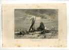 - PÊCHE DANS LE SUND AU LARGE D´ELSENEUR . GRAVURE SUR BOIS DU XIXe S. - Art