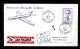 F 023  -  France  :  Premier Service Caravelle Air France 20/05/60 - Erst- U. Sonderflugbriefe
