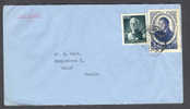 Portugal Airmail Por Aviao Lisboa Cancel Cover 1946 High Values Of President Carmona & Avelar Brotero - Covers & Documents