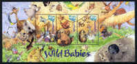 Australia 2001   Animals Wild Babies   Kangaroo Koala Emu  (S/Sh) - Officials