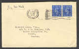 Great Britain By Airmail Deluxe SWANSEA Cancel Cover 1946 To Malmö Sweden Pair Of King George VI - Covers & Documents