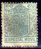 Especial Movil, Monarquia 60 Cts Azul - Fiscaux