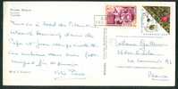 URSS (1969) : 2 Timbres Sur Carte Postale Moscou (3 Scans) * - Covers & Documents