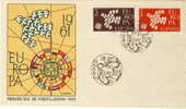 SPAIN FDC MICHEL 1266/67 EUROPA 1961 - 1961